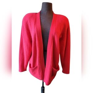 Vintage Neil Martin Wool Blend Red Cardigan